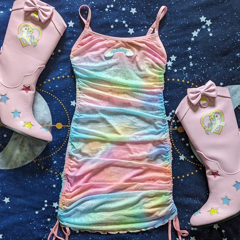 HTF Dolls Kill × My Little Pony Spreading Kindness Mesh Dress 🌈